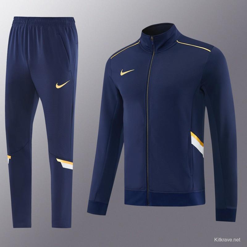 2026 NIKE Navy Full Zipper Jacket + Long Pants