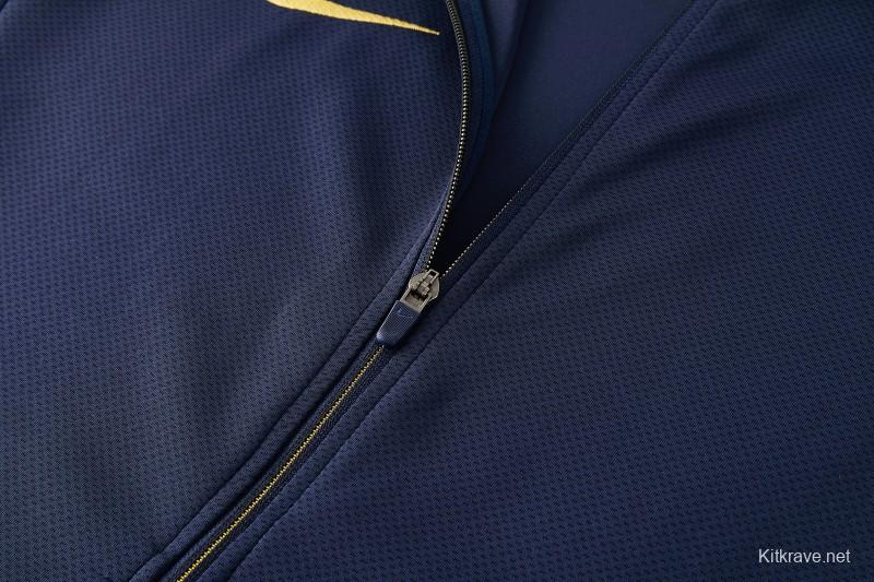 2026 NIKE Navy Full Zipper Jacket + Long Pants