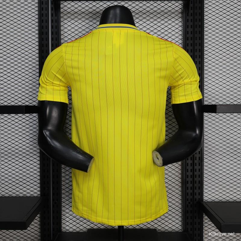 Player Version 2026 Colombia Yellow Terrace Icons Jersey