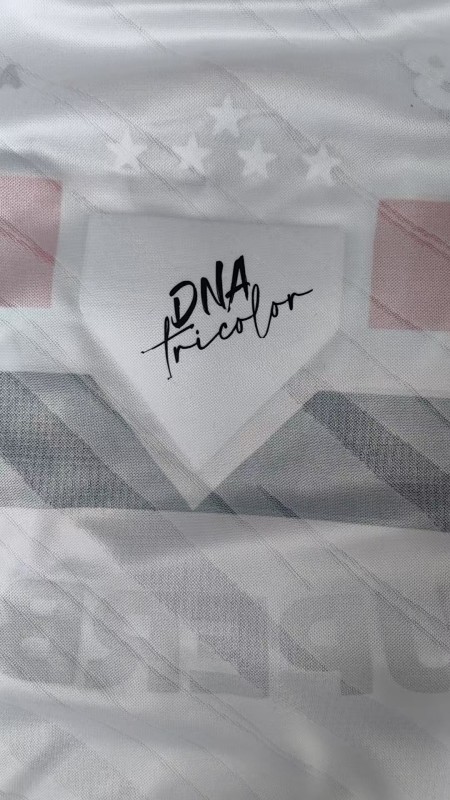 Player Version 26/27  São Paulo FC White with Red and Black Horizontal Stripes Jersey