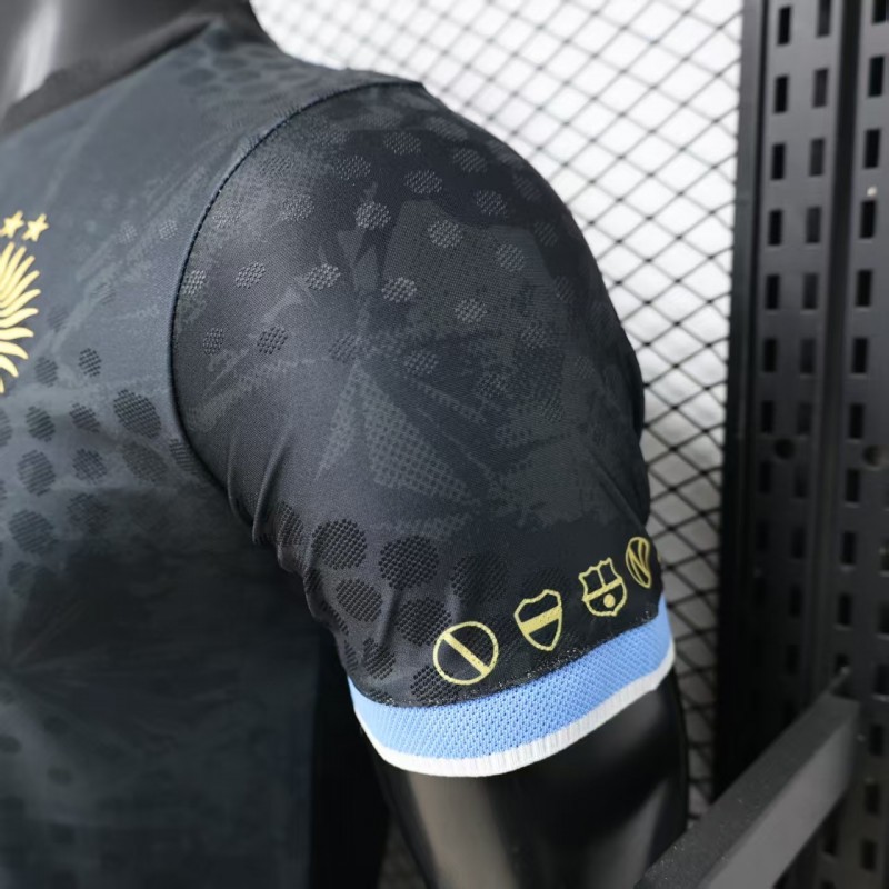 Player Version 2026 Argentina Black with Gold Sun Special Edition Jersey