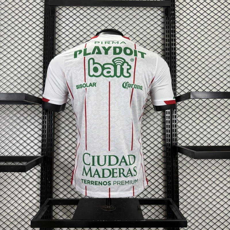 Player Version 25/26 Club Necaxa White with Red Pinstripe Jersey