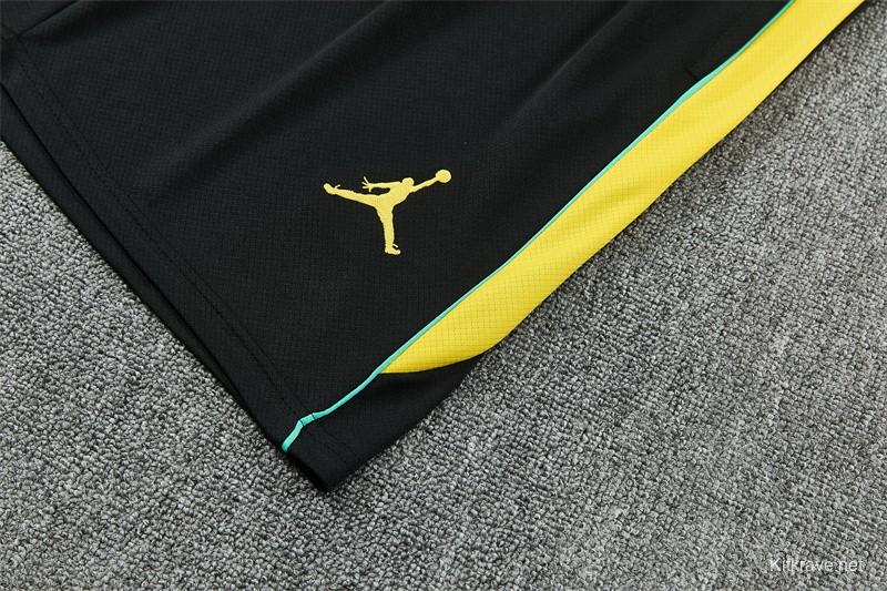 2026 Brazil Black & Yellow Short Sleeve+Soccer Shorts
