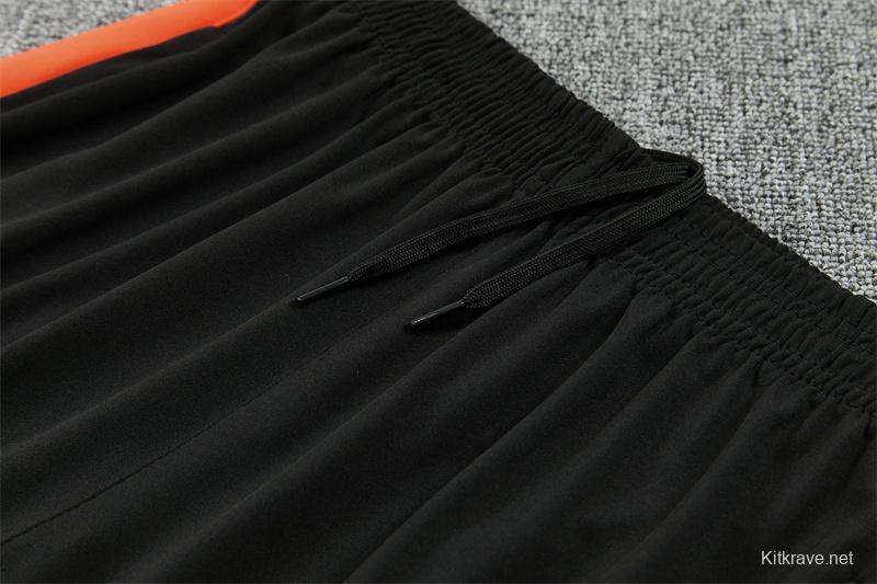 2026 Netherlands Black & Orange  Half Zipper Jacket Tracksuit + Long Pants