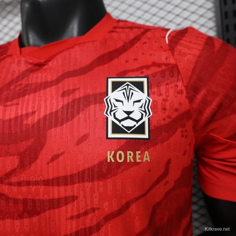 Player Version 2026 South Korea  Red  Home Jersey