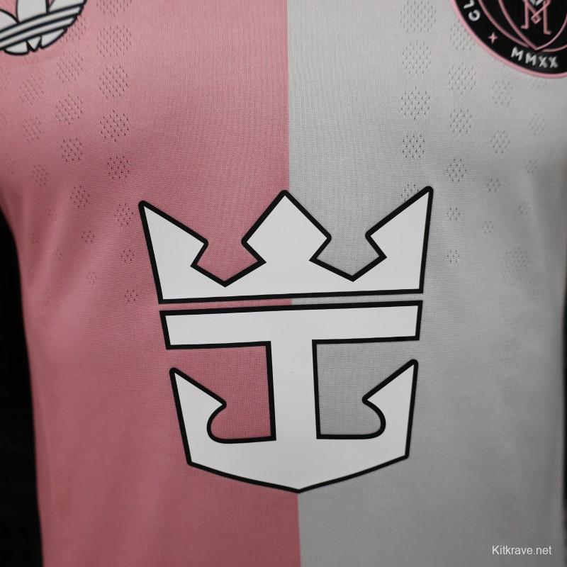 Player Version 26/27 Inter Miami CF  Pink & White with Split Panel Home Jersey