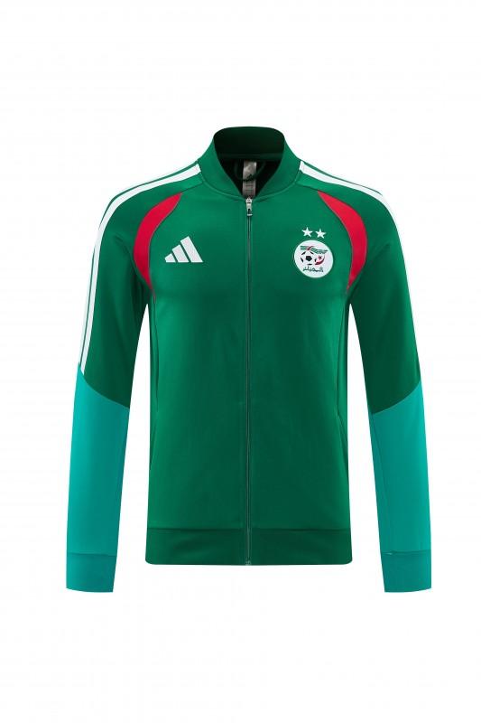 26/27 Algeria  Dark Green  Zipper Training Jacket Tracksuit + Long Pants (Adidas)