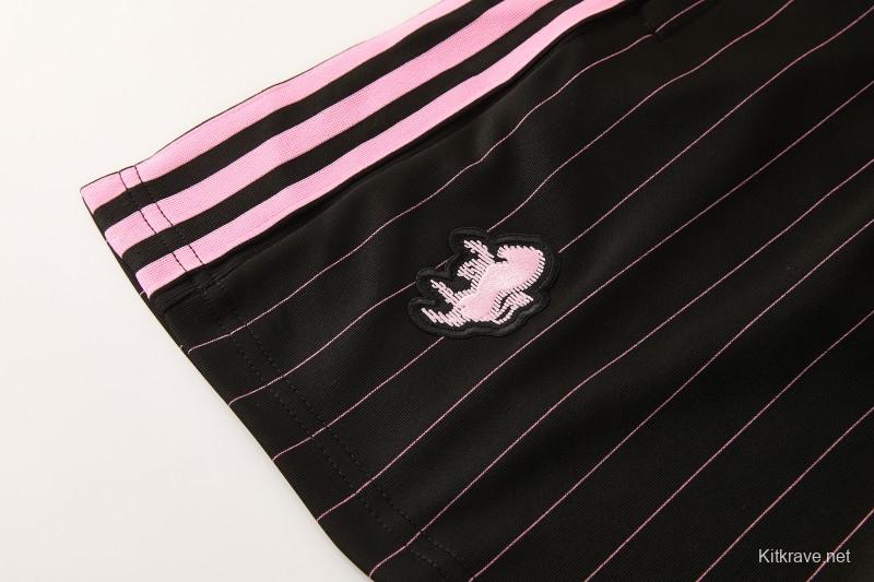 2026/27 Inter Miami CF Black Pinstripe Short Sleeve+Soccer Shorts