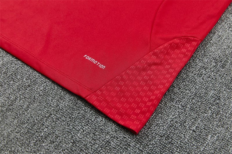2026 Spain Red Half Zipper Jacket Tracksuit + Long Pants