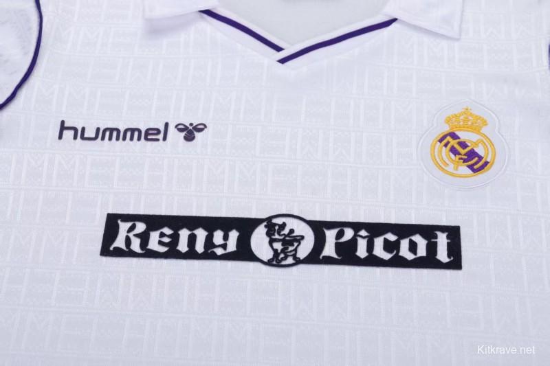 Retro Kids 88/90 Real Madrid Home Jersey