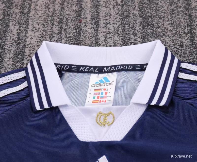 Retro Kids 98/99 Real Madrid Away Navy Jersey