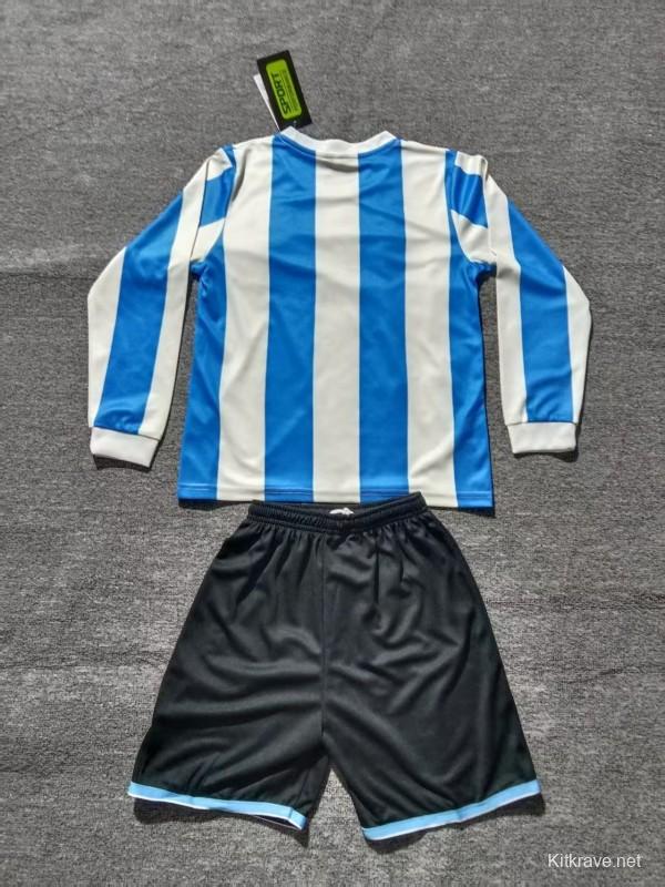 Retro 1998 Kids Argentina Home Long Sleeve Jersey