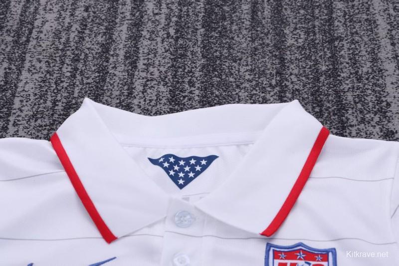 Retro 2014 Kids USA White Home Jersey