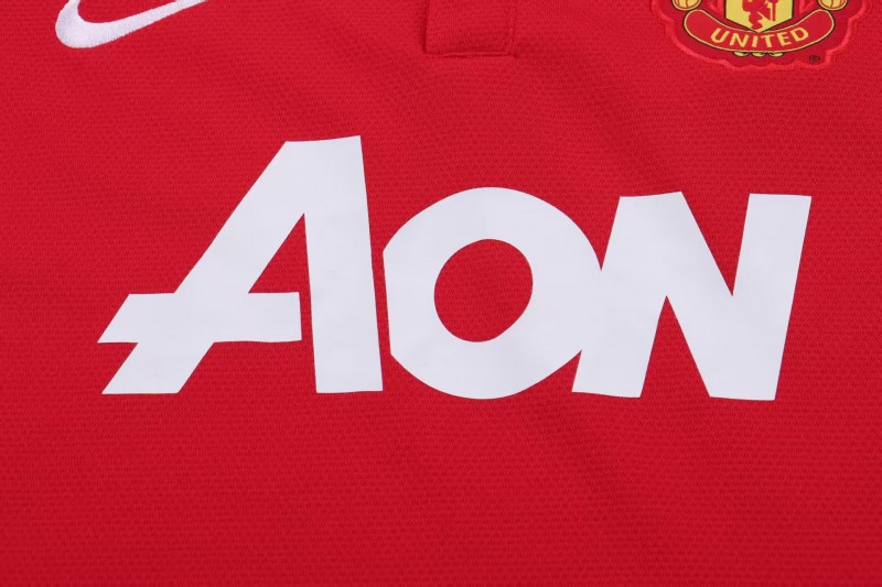 Retro Kids 13/14 Manchester United Red Home Jersey