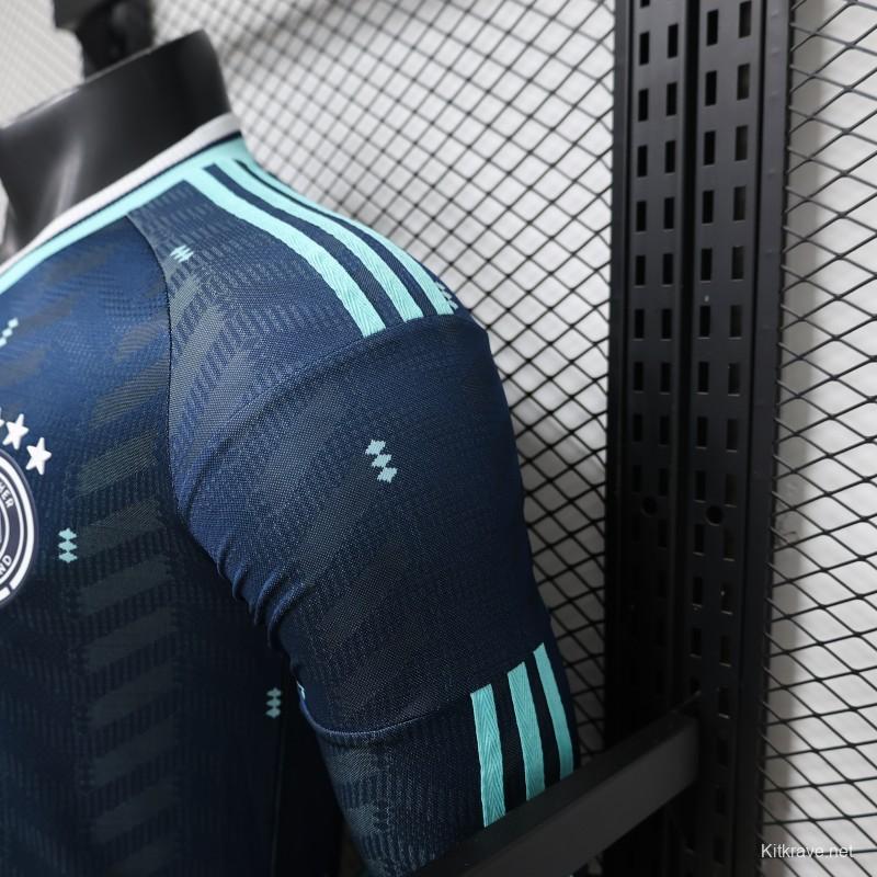 Player Version 2026 Germany Away Navy Blue  Long Sleeve Jersey