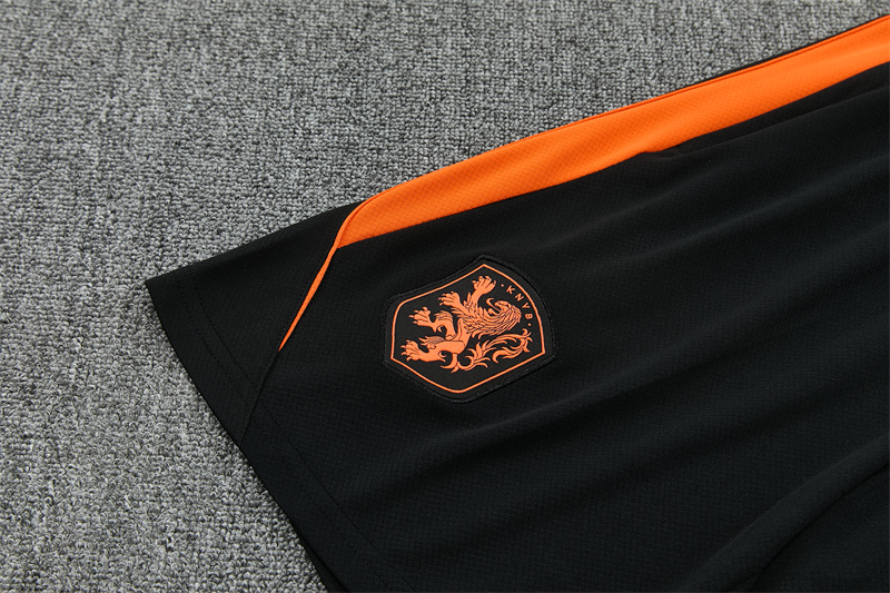26/27 Netherlands Home Orange Short Sleeve + Soccer Shorts