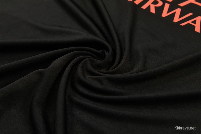 Player Version 26/27 Paris Black Half Zipper Jacket+Long Pants