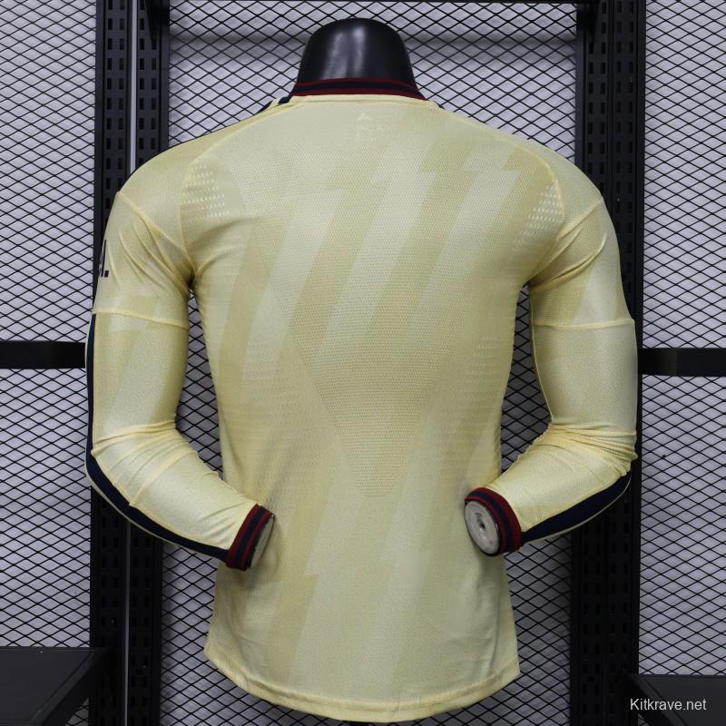 Player Version 26/27 Arsenal Yellow  Long Sleeve Jersey