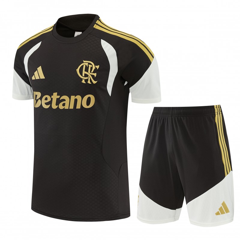 26/27 Flamengo Black Short Sleeve+Soccer Shorts