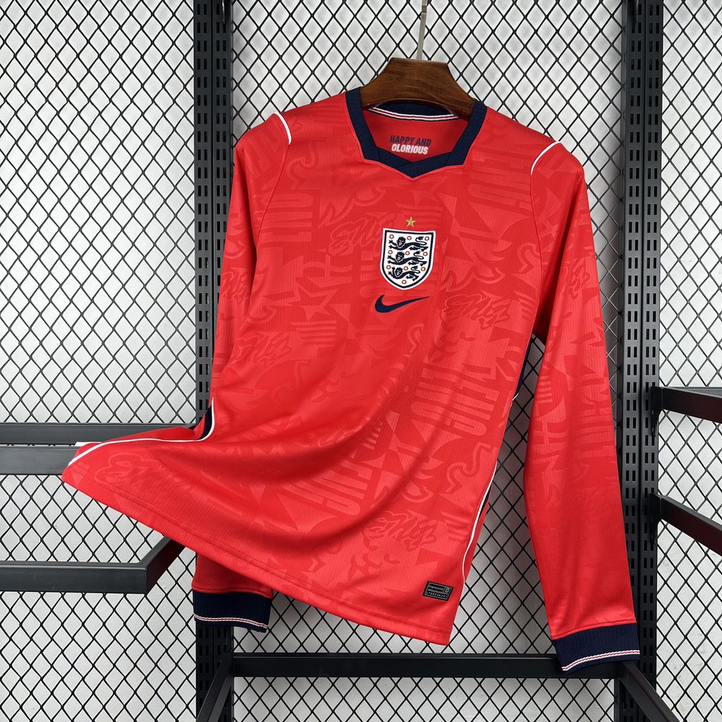 2026 Mens England World Cup Away Long Sleeve Jersey