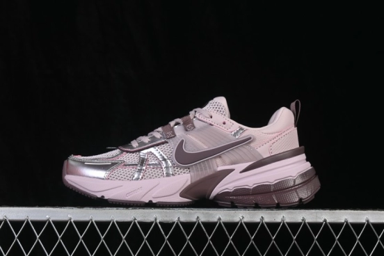 Nike V2K Run Retro Low-Top Running Shoes with Cushlon Foam Cushioning - FD0736-602