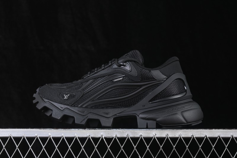 Louis Vuitton Tatic Runner Retro Running Style Thick Sole Dad Shoes - GREY