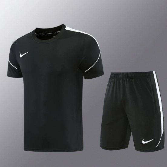 26/27 Nike 10  Black Short Sleeve+Soccer Shorts
