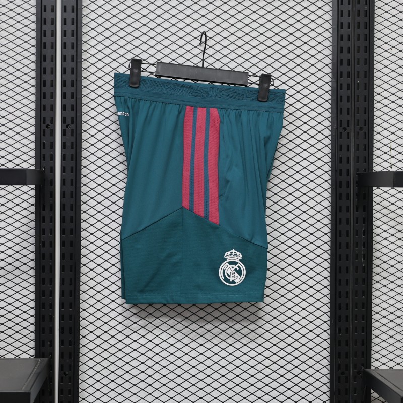 Player Version 26/27 Real Madrid Green Shorts with Pockets