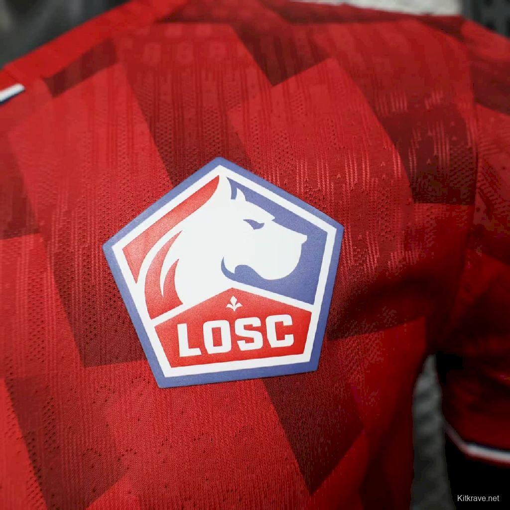 2025/26 Player Version Mens Lille OSC Home Jersey
