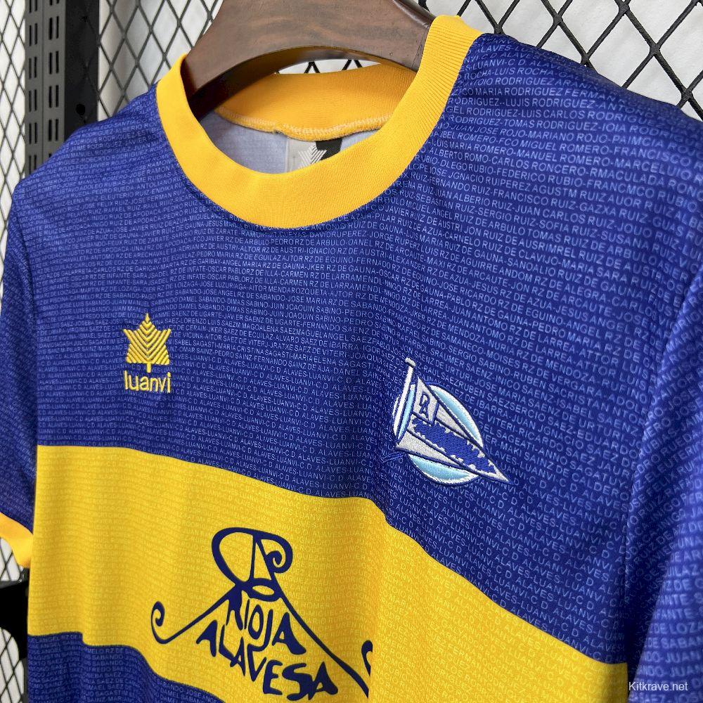 2000/01 Retro Deportivo Alaves Champions League Final Jersey