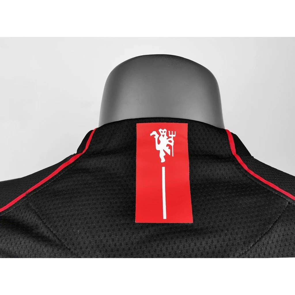 Retro 07/08 Manchester United Away Black Long Sleeve Jersey