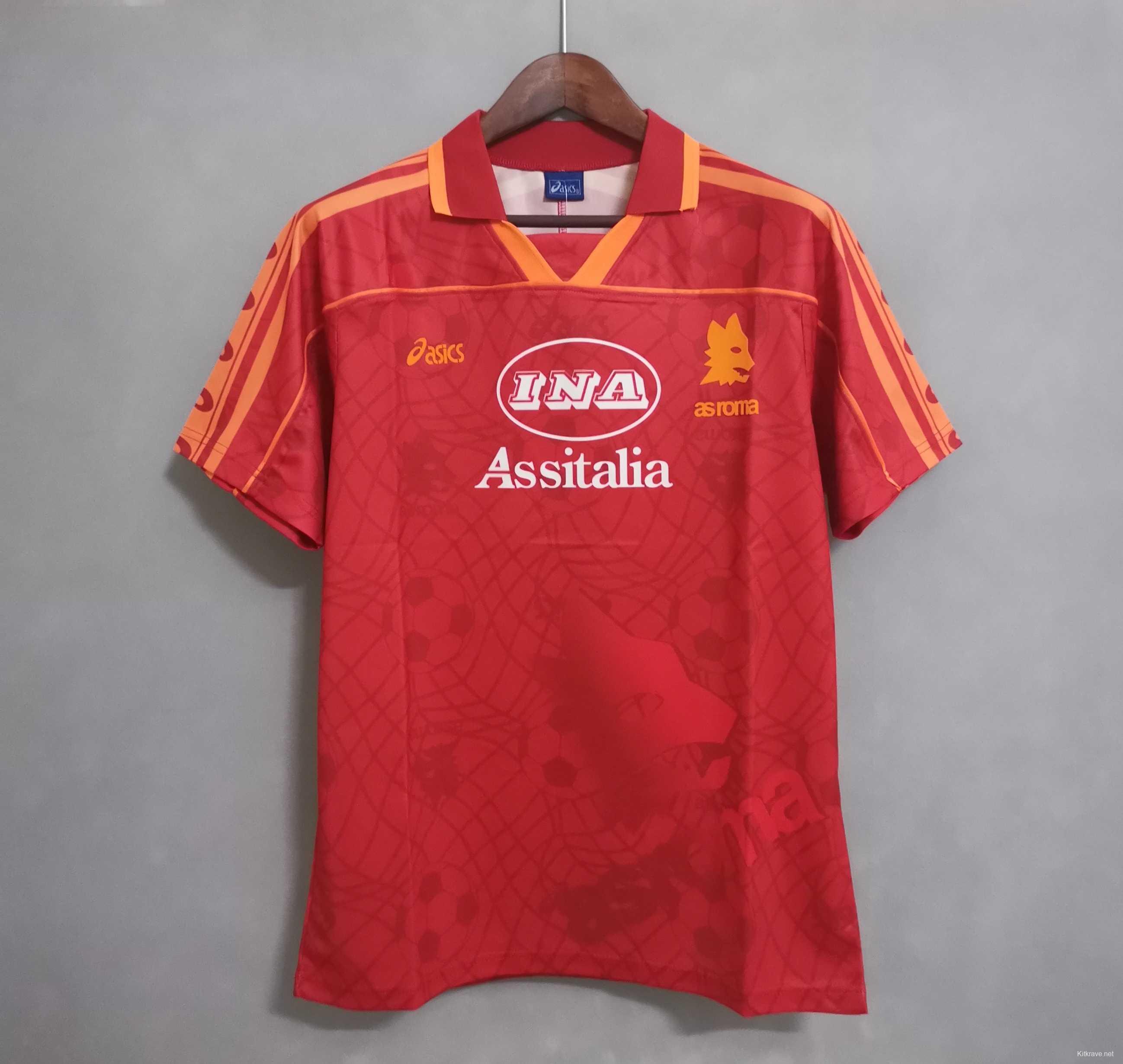 Retro 95/96 AS Roma Home Jersey