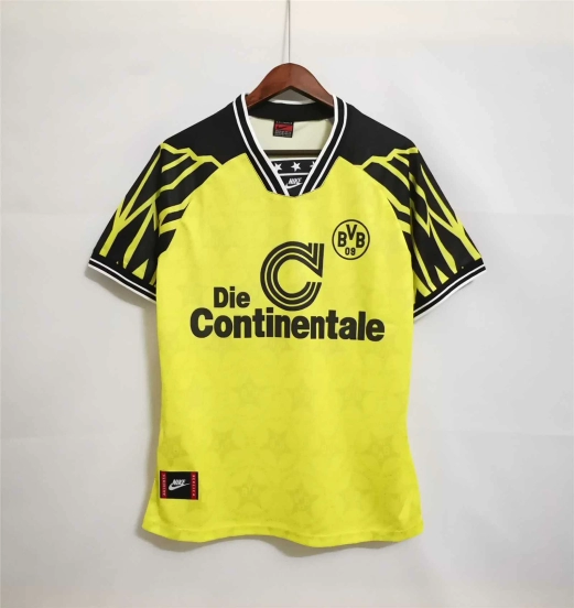 Retro 94/95 Borussia Dortmund Home Yellow Jersey