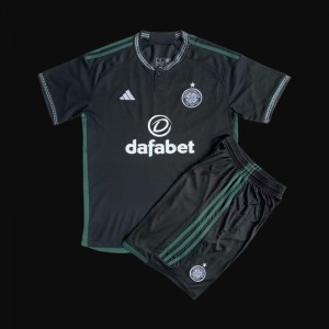 23/24 Kids Celtic Away Black Jersey