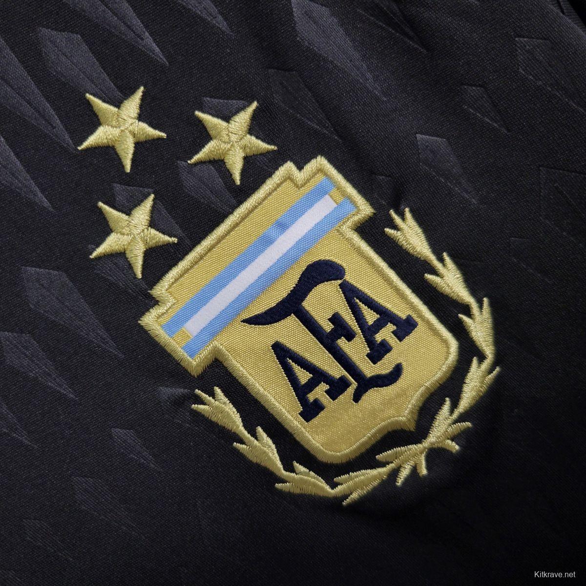 23-24 Argentine Black Long Sleeve Jersey