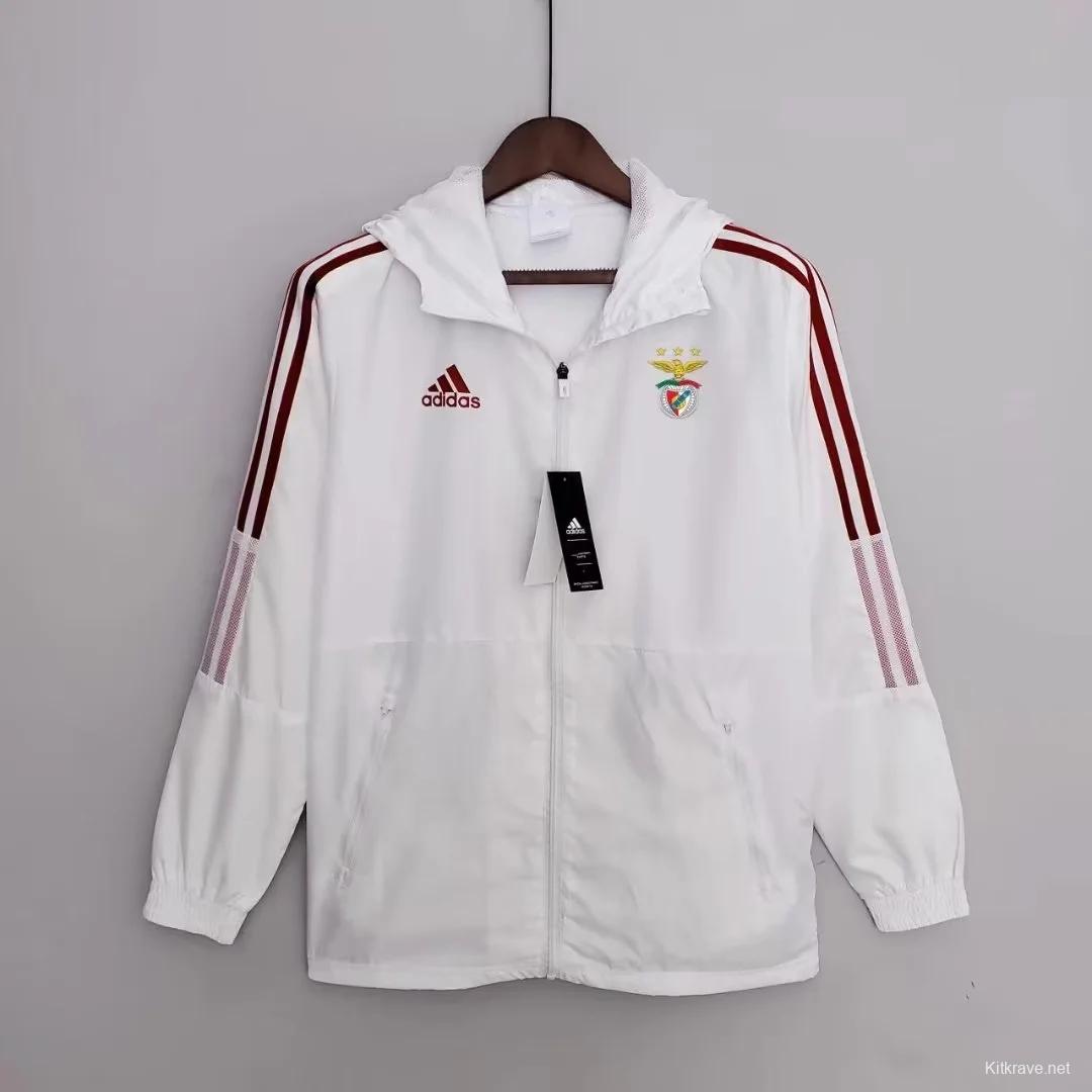 23/24 Benfica White Windbreaker