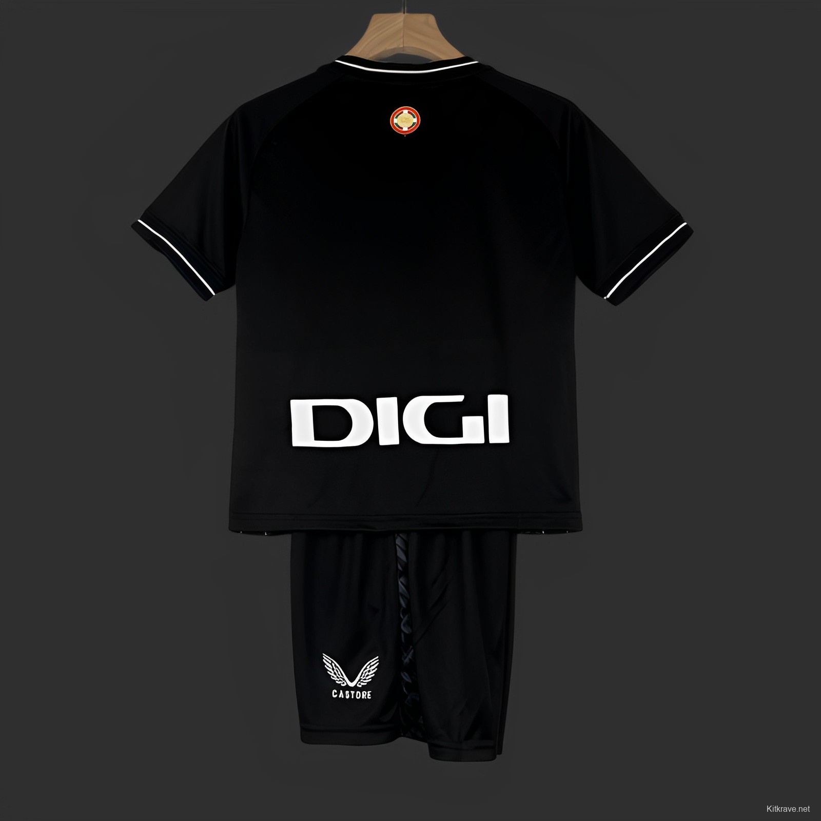 23/24 Kids Athletic Bilbao Away Black Jersey