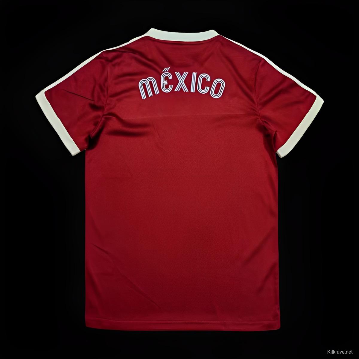 2023 Mexico Adicolor  Burgundy Jersey