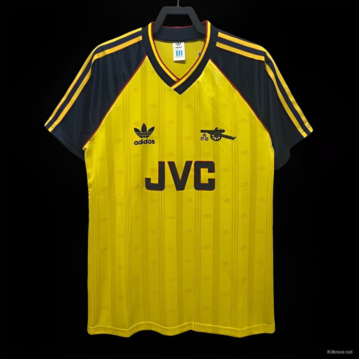 Retro 88/90 Arsenal Away Yellow Jersey