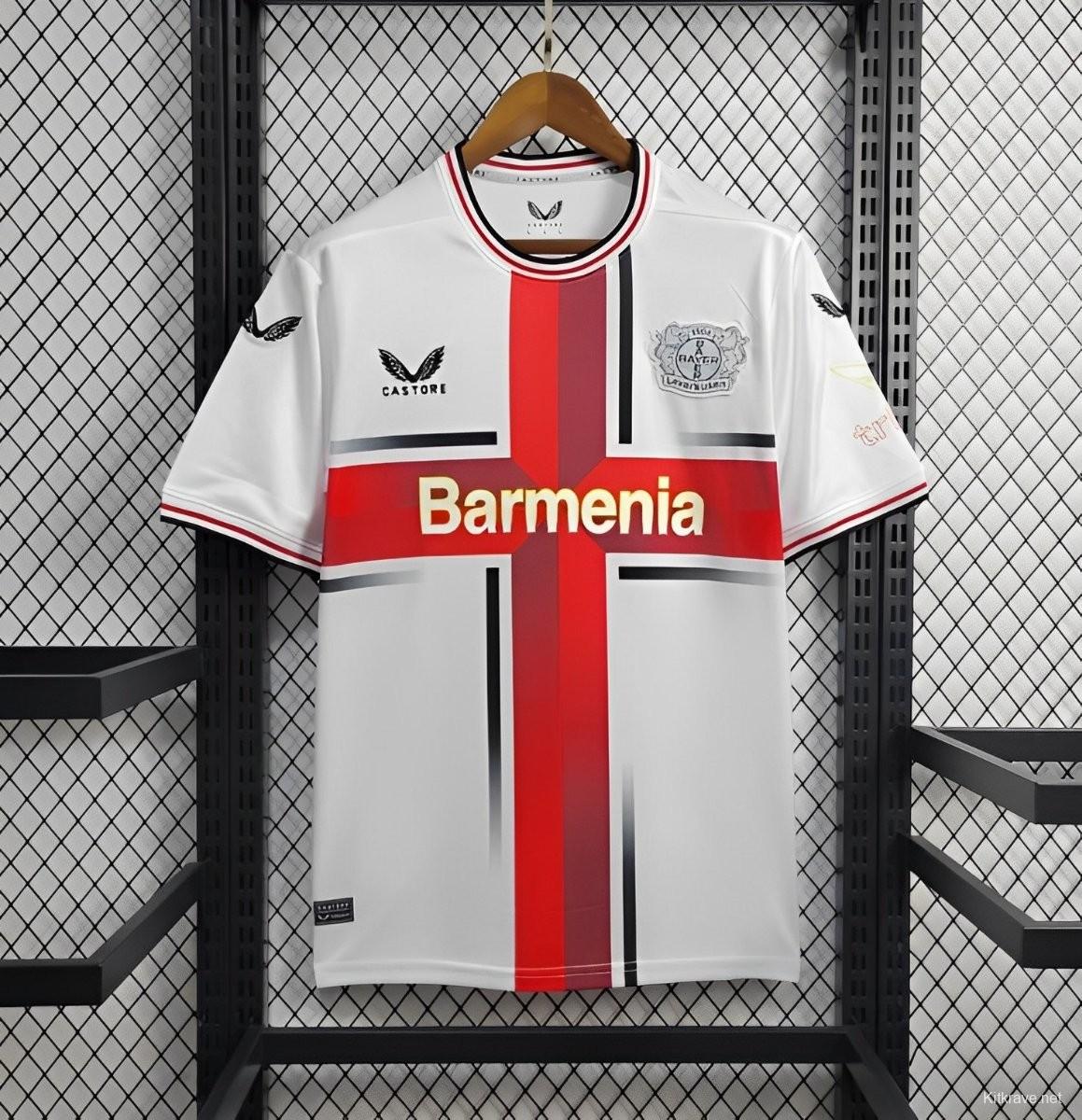 24/25 Bayer 04 Leverkusen Away White Jersey