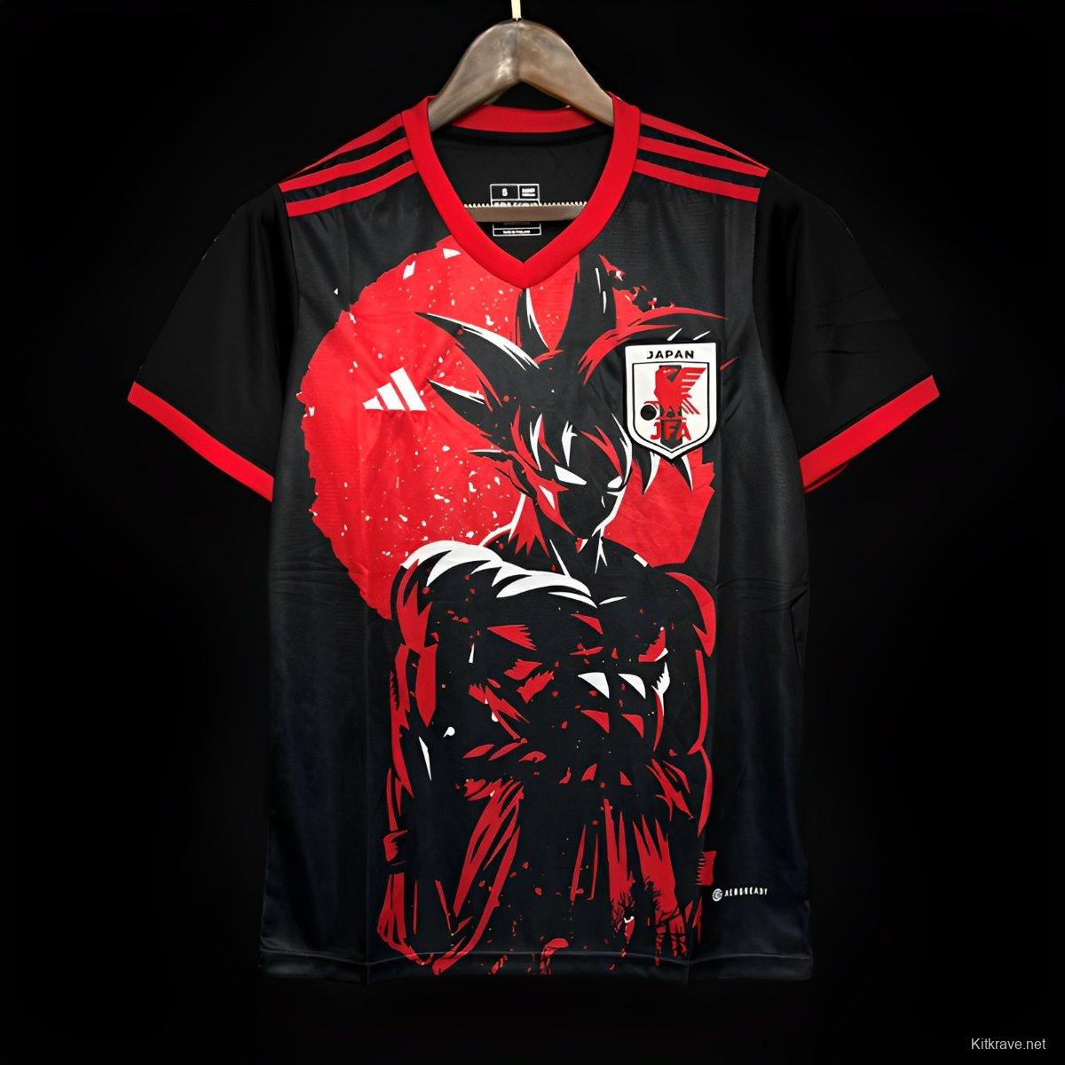 2024 Japan Dragon Ball Goku Red/Black Jersey