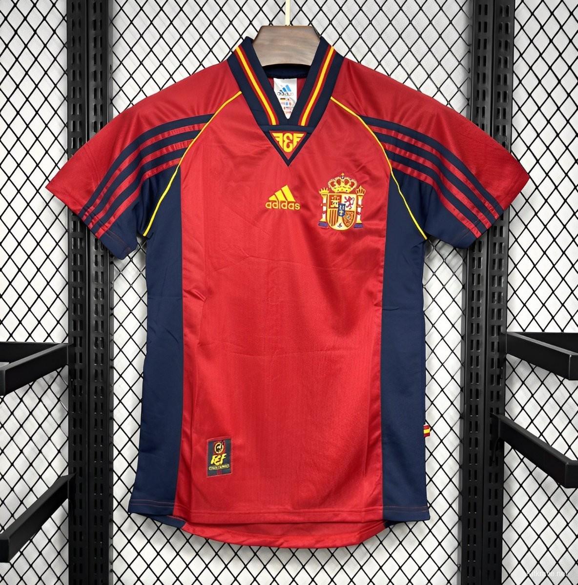 Retro 1998 Spain Home Jersey