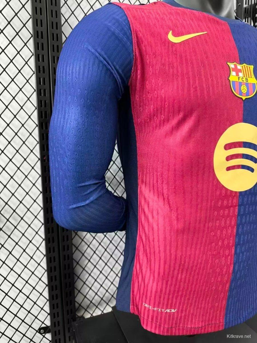 Player Version 24/25 Barcelona Home 125th Anniversary Jersey