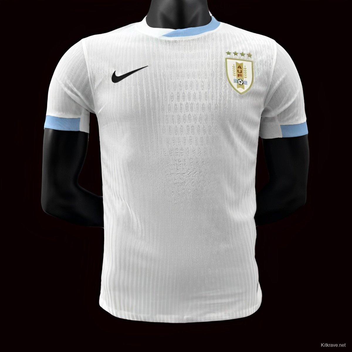 Player Version 2024 Uruguay Away White Jersey