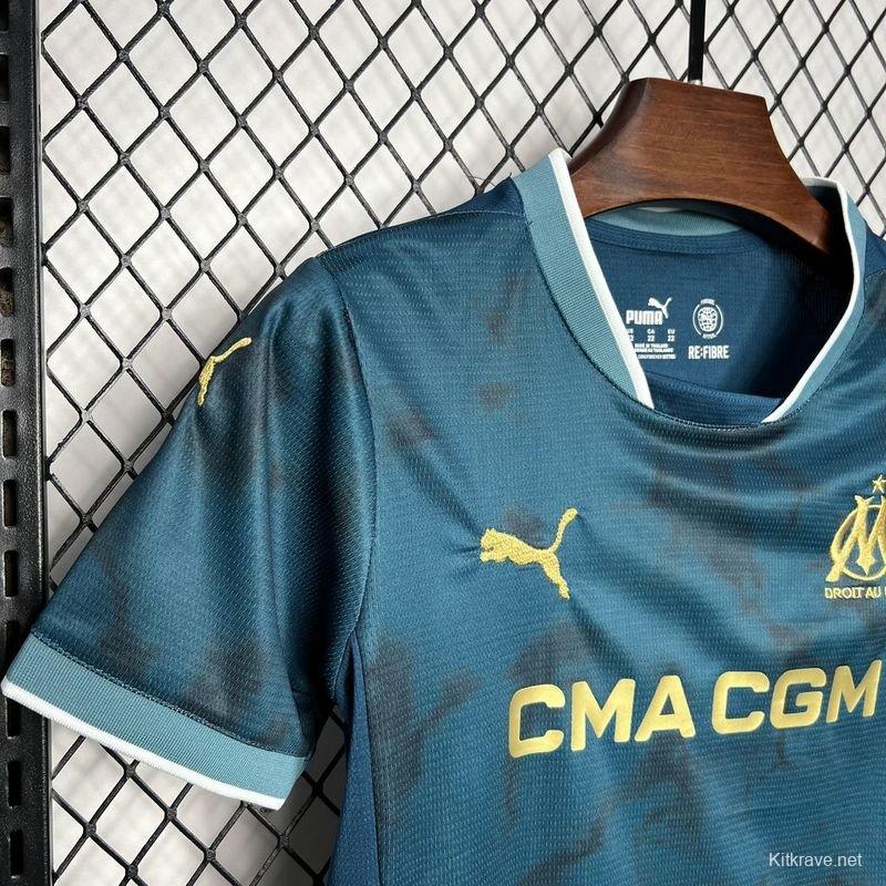 24/25 Kids Olympique Marseille Away Jersey