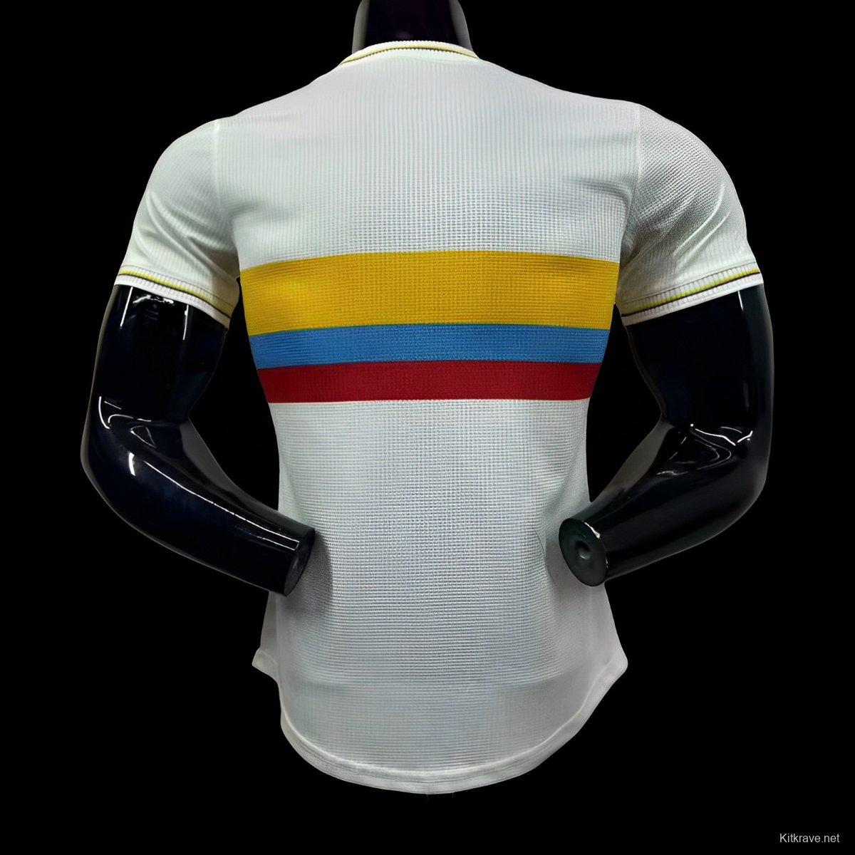 Player Version 2024 Colombia White 100Th Anniversary Jersey