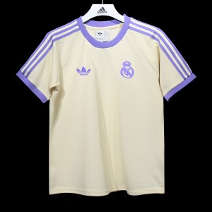 24/25 Real Madrid Cotton Beige T-shirt Jersey