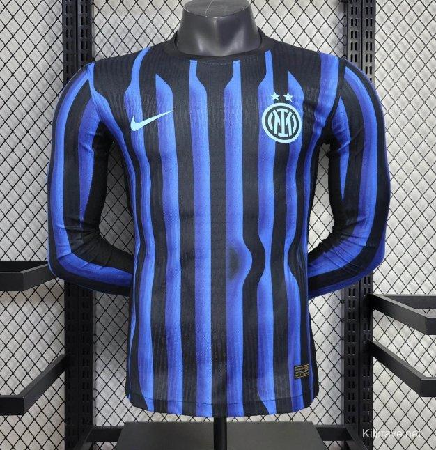 25/26 Player Version Inter Milan Home Long Sleeve Jersey