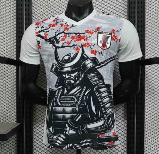 Player Version 2025 Japan White with Samurai & Cherry Blossom Jersey