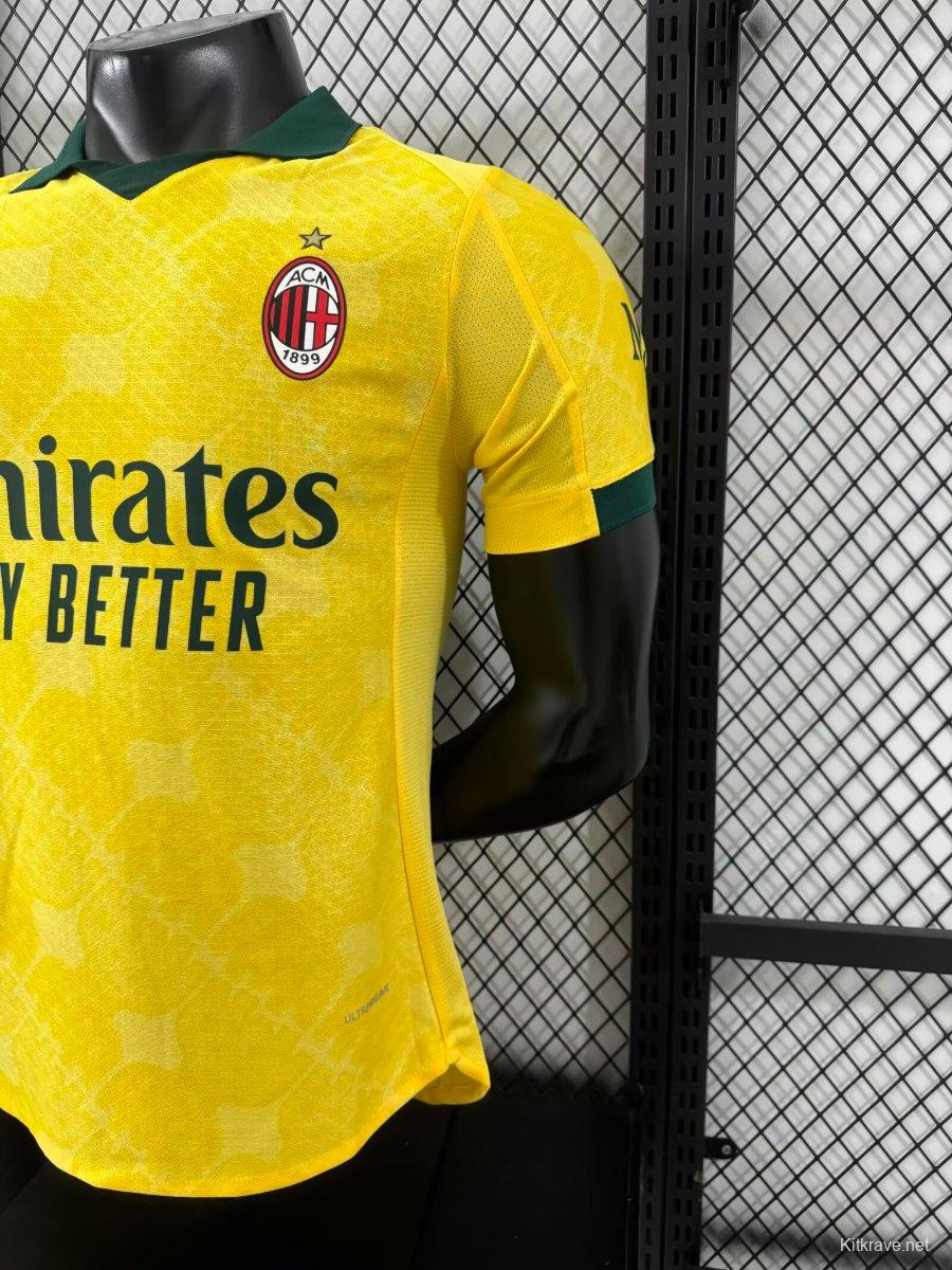 Player Version 25/26 AC Away Yellow Jersey